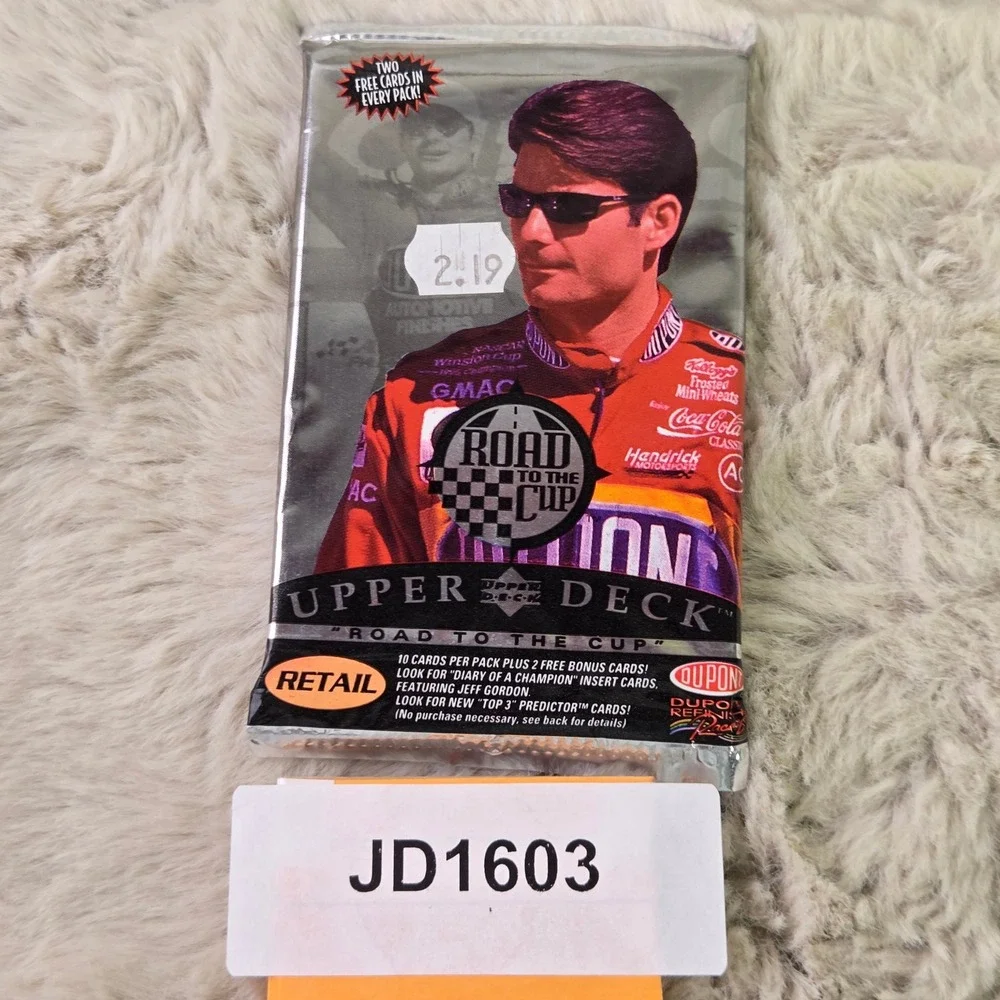 5 Pack Lot 1996 Upper Deck NASCAR Racing Cards Sealed Retail Jeff Gordon
